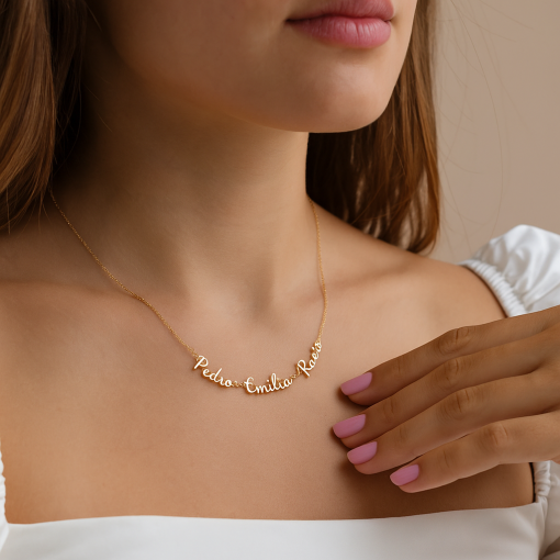 Cadena Handwrite Enchapada en Oro 18k