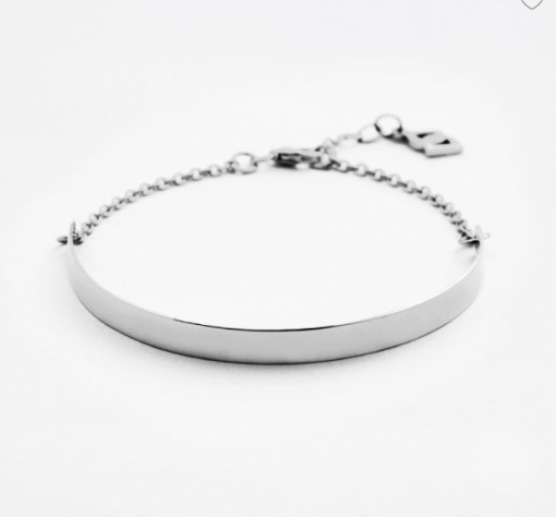 Pulsera Esclava Recta con Cadena - Imagen 2