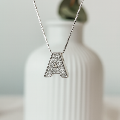 Cadena con Inicial Minimalista Pavee