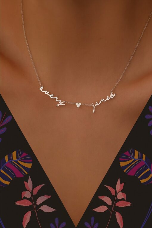 Cadena Identity Double Name Plata 925